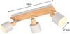 Deckenstrahler SHANTI Hellgrau mit Holz 3-flammig, Breite 45cm Bild 4