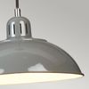 Pendelleuchte, Deckenlampe, Stahl, Grau, D 30 cm Bild 4