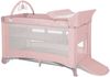 Lorelli Reisebett Torino plus 2 Ebenen Wickelauflage Spielbogen Räder faltbar pink Bild 3