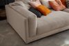 KAWOLA Big Sofa RAINA Cord taupe 85 x 150 x 254 cm Bild 4