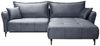 Ecksofa Schlafsofa Sofa VICTORIA Stoff Element Dunkelgrau Ottomane Rechts Bild 4