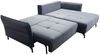 Ecksofa Schlafsofa Sofa VICTORIA Stoff Element Dunkelgrau Ottomane Rechts Bild 2