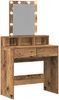 vidaXL Schminktisch mit Regal Altholz 80 x 41 x 144,5 cm Holzwerkstoff 862300 Bild 5