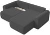 AX LIVING Sofa 250cm breit mit Schlaffunktion Otterton in Dunkelgrau R Bild 4