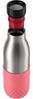 Emsa 'Bludrop Sleeve' Trinkflasche mit Quick-Press Verschluss, Edelstahl Koralle, 0,5l Bild 3