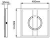BRE-Light Maureen LED Deckenleuchte 40x40cm schwarz Metall/Kunststoff 24 W LED integriert (2700lm, 3000K) Bild 2