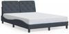 vidaXL Bettgestell mit LED ohne Matratze Dunkelgrau 140x190 cm Samt 3213850 Bild 5