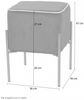Sitzhocker/ -pouf "Dany", blau Bild 3