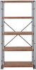Bücherregal HWC-A27, Standregal Wohnregal, 165x80cm 3D-Struktur 5 Ebenen ~ Wildeiche-Optik Bild 4