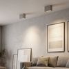 LED Deckenleuchte, Betonoptik, eckig, grau, L 12,2 cm Bild 2