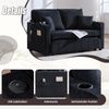 Multifunktionales Stoffsofa Klappbares Ausziehsofa Kleines Wohnzimmersofa mit zwei Funktionen Abnehmbar und waschbar Mit Aufbewahrungstasche Mit USB-Ladefunktion Mit Becherhalter Bild 5