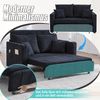 Multifunktionales Stoffsofa Klappbares Ausziehsofa Kleines Wohnzimmersofa mit zwei Funktionen Abnehmbar und waschbar Mit Aufbewahrungstasche Mit USB-Ladefunktion Mit Becherhalter Bild 3