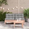 vidaXL Gartensofa ohne Armlehnen mit Kissen 2Stk. Massivholz Douglasie 838163 Bild 3