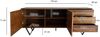 FineBuy Sideboard Sheesham Massivholz 175 cm 2 Türen & 3 Schubladen - Massive Retro Kommode Steinoptik - Design Natur Anrichte - Handmade Industrial Bild 3