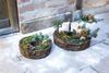 2x Pflanzrad aus Weide, braun, Pflanzschale, Blumenschale, Pflanzgefäß, Blumentopf, Gartendeko für Draußen Bild 3