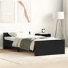vidaXL Bettgestell ohne Matratze Schwarz Eichen-Optik 90x190 cm 862367 Bild 1