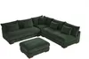 Vente-unique - SPERONE Sofa SamtStoff Grün - B 77 cm275 cm x H 47 cm85 cm x L 102 cm275 cm Bild 3