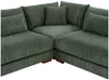 Vente-unique - SPERONE Sofa SamtStoff Grün - B 77 cm275 cm x H 47 cm85 cm x L 102 cm275 cm Bild 4