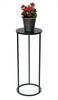 DanDiBo Blumenhocker Metall Schwarz Rund 60 cm Blumenständer Beistelltisch 96316 M Blumensäule Modern Pflanzenständer Pflanzenhocker Bild 4