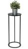 DanDiBo Blumenhocker Metall Schwarz Rund 60 cm Blumenständer Beistelltisch 96316 M Blumensäule Modern Pflanzenständer Pflanzenhocker Bild 5