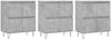 vidaXL Sideboards 3 Stk. Betongrau Holzwerkstoff 3190201 Bild 2