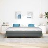 vidaXL Boxspringbett mit Matratze Dunkelgrau 200 x 200 cm Stoff 3398592 Bild 3