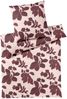 Elegante Interlock Jersey Bettwäsche Shadows 3609-1 rose Blume 135x200 Bild 2