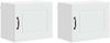 vidaXL Geschirrspülerfront Kalmar 2 pcs Weiß 50 x 31 x 40 cm 884535 Bild 2