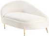 Beliani 'VALREAS' Chaiselongue, Bouclé cremeweiß, Linksseitig Bild 5