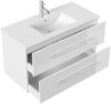 Badmöbel Set Firenze 100 2tlg. Spiegelschrank Softclose weiß hochglanz : Weiss hochglanz Bild 3