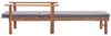 Sonnenliege, Gartenliege mit Auflage Poly Rattan Akazie Massivholz Grau Bild 3