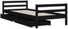 vidaXL Kinderbett mit Schubladen Schwarz 90x200 cm Massivholz Kiefer 834440 Bild 4