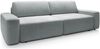 Selsey 'Baleo' 3-Sitzer Sofa mit Schlaffunktion, Chenille-Bezug, Hellgrau, 82 x 257 x 105 cm Bild 1
