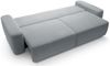 Selsey 'Baleo' 3-Sitzer Sofa mit Schlaffunktion, Chenille-Bezug, Hellgrau, 82 x 257 x 105 cm Bild 3