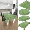Tischdecke abwaschbar Wachstuch Wachstuchtischdecke Gartentischdecke Leinen-Optik Pflegeleicht Wasserabweisend 140x100 cm (Rechteckig) Creme Schnittkante Bild 3