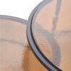 Signature 'IGLOO' Satztische aus Rauchglas und schwarzem Metall D86 cm - Schwarz Bild 5