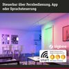 Standard 230V Smart Home Zigbee 3.0 LED Kerze E14 470lm 5W RGBW+ dimmbar Matt Bild 4