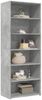 Highboard, BuffetSchrank, Büroschrank Betongrau 70x41x185 cm Holzwerkstoff Bild 3