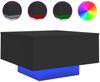 vidaXL Couchtisch mit LED-Leuchten Schwarz 55x55x31 cm 836575 Bild 2