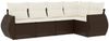 vidaXL 5-tlg. Garten-Sofagarnitur mit Kissen Braun Poly Rattan 3221332 Bild 2