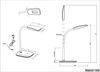 LED Schreibtischleuchte BOA in Grau mit Flex Gelenk & 4-fach Dimmer, 36cm Bild 5