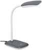 LED Schreibtischleuchte BOA in Grau mit Flex Gelenk & 4-fach Dimmer, 36cm Bild 2
