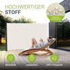 Juskys Seitenmarkise Dubai 300 x 190 cm ausziehbar blickdicht, Sichtschutz für Balkon & Terrasse, Seitenrollo mit Wandhalterung – beige Bild 5