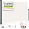 Juskys Seitenmarkise Dubai 300 x 190 cm ausziehbar blickdicht, Sichtschutz für Balkon & Terrasse, Seitenrollo mit Wandhalterung – beige Bild 1