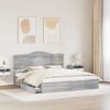 vidaXL Aufbewahrungsbett Graues Sonoma 200 x 200 cm Holzwerkstoff 3413476 Bild 3