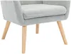 Vente-unique - SERINO Sessel Stoff Grau - B 68 cm x H 79 cm x L 65 cm Bild 5
