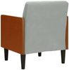 vidaXL Sessel mit Armlehnen Hellgrau 55 cm Samt 4100595 Bild 5