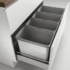 Abfallsorter Cox Box 2T/1000-4 mit vierfach Trennung für 100 cm Schrankbreite / Abfalleimer / Abfallsammler / Mülleimer Bild 2
