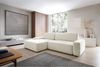 Selsey 'Baleo' Ecksofa mit Schlaffunktion, Chenille-Bezug, Creme, linksseitig, 82 x 264 x 162 cm Bild 2