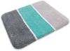 Homie Living Badematte Rio Marina, Höhe 30 mm, rutschhemmend beschichtet, schnell trocknend, fußbodenheizungsgeeignet, Polyester, rechteckig, flauschiger Badteppich, modern gestreift, waschbar, Badezimmerteppich Bild 3